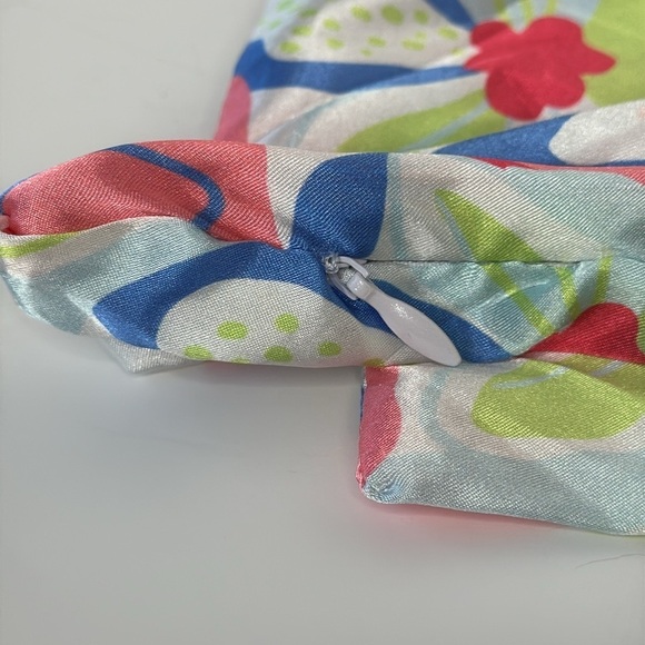 NWOT Mary Square Satin Pillowcase Color Me Happy - Picture 5 of 6